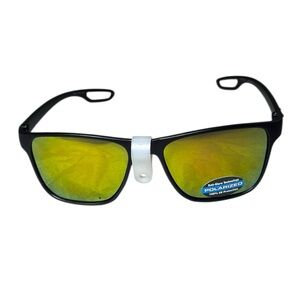 Polarized Black and Yellow Sunglasses